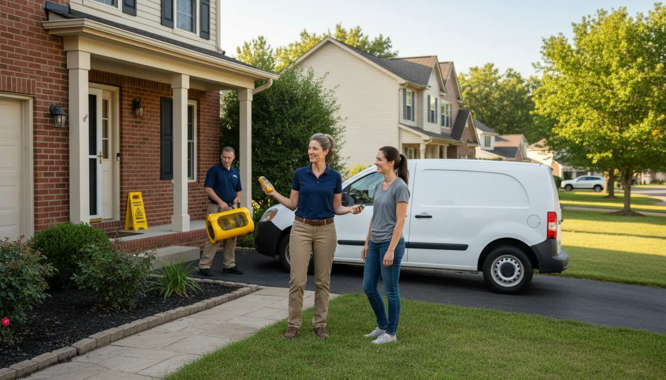 Water restoration image for Home Water Damage Repair in Lafe, AR